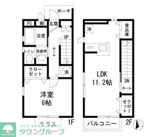サンクレールC棟の物件間取画像